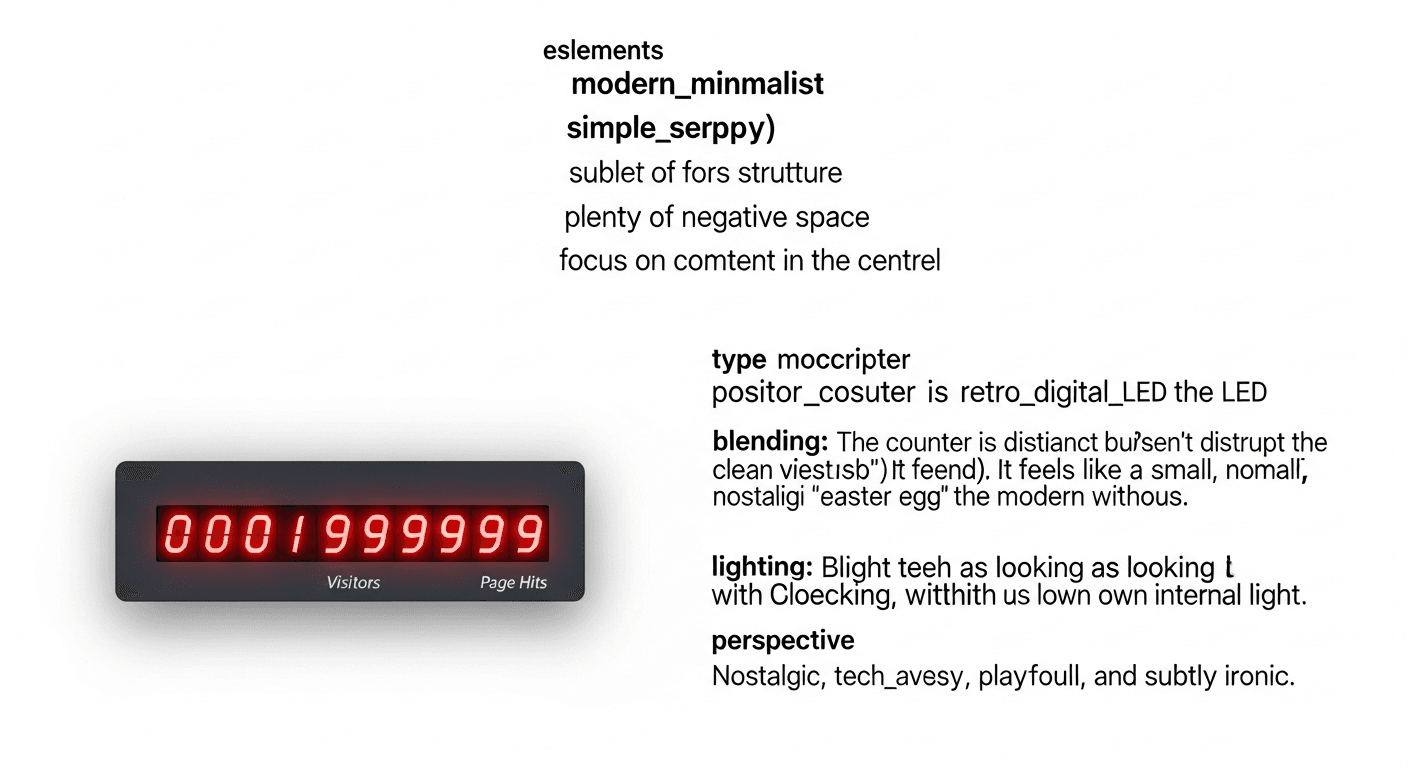 Un compteur de visiteurs gratuit : le retour du web vintage