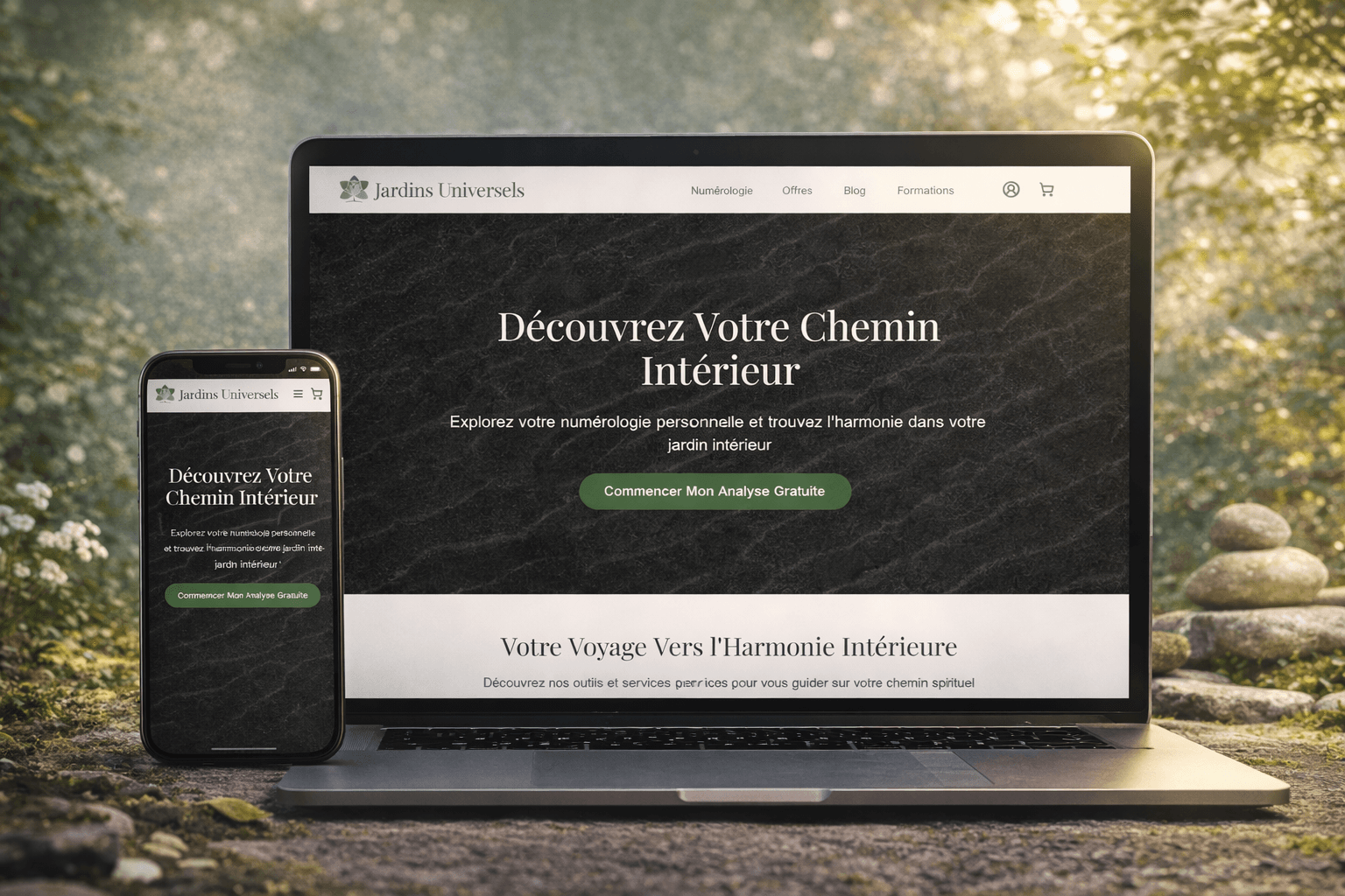 Plateforme e-learning JardinsUniversels — cours vidéo et formations digitales
