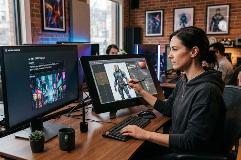 Le nouvel espace de retouche par prompt sur Photoshop